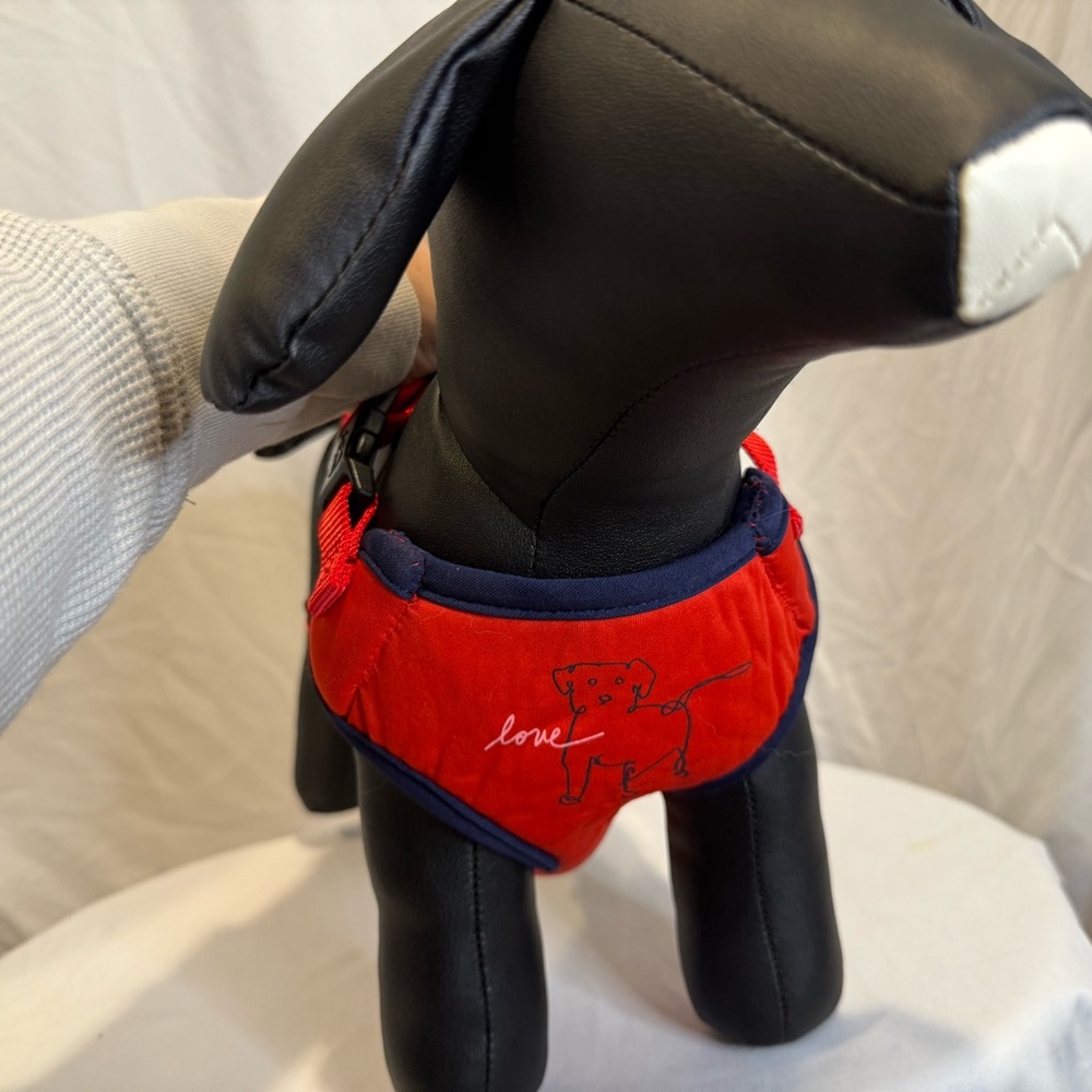 Love Red and Navy Dog Harness